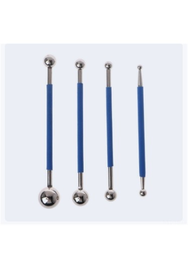 Yunboo Metal Grout Press Tool Set - 4 Parça Seramik Tuğla Ocağı Dolgu Aleti - Profesyonel Tiling Bakımı Gereci Mavi