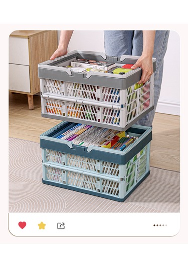 Snapbuy Katlanır Sepet, Alışveriş, Piknik, Market, Taşıma, Depolama Ve Kamp İçin Uygundur Büyük Beden Mavi