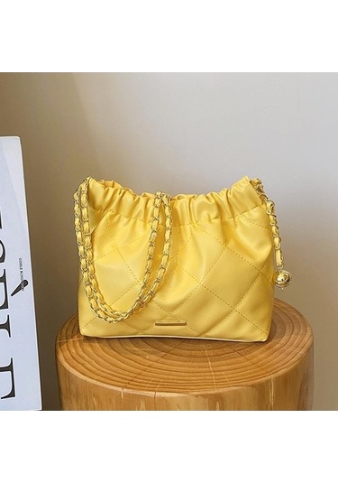 Dancemonkey Zincir Siyah Rahat Omuz Moda Kapasiteli Crossbody Çantası Çanta Büyük Boy Şık Kadın Günlük Çanta Siyah