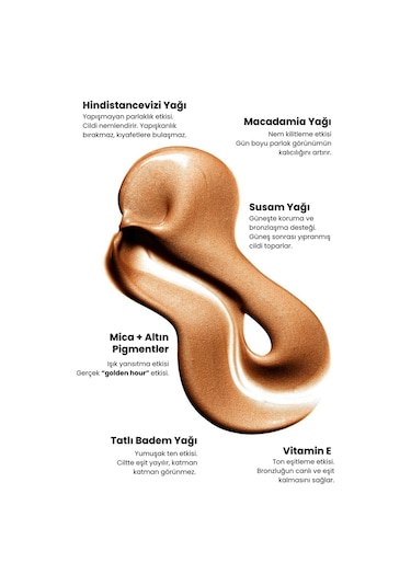 Matsu Professional Golden Hour Işıltılı Bronzlaştırıcı Vücut Yağı 50 ML