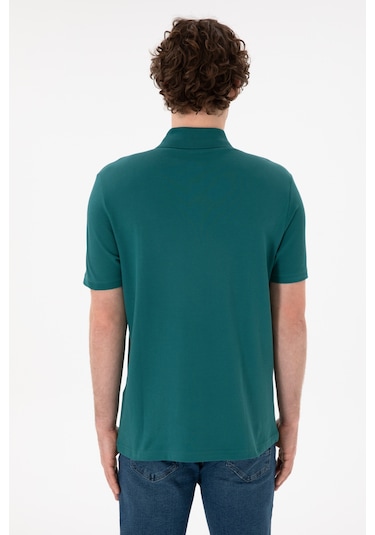 U.S. Polo Assn. Erkek Regular Fit Polo Yaka Koyu Yeşil Basic Tişört 50306007-VR101 U.S. Polo Assn. Erkek Regular Fit Polo Yaka Koyu Yeşil Basic Tişört 50306007-VR101