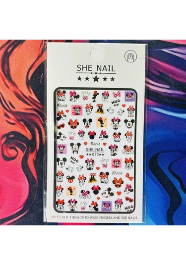 Lilo Ve Stitch Tırnak Çıkartmalar Anime Etiket Tırnak Sanat Süslemeleri Karikatür Animasyon Tırnaklar Üzerinde Basın Çivi Aksesuarları Manikür İçin Koyu Haki