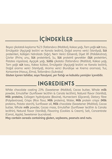 Clean Powders Deluxe Protein Bar %36 Protein 55 Gr 1 Adet - Beyaz Çikolata Kurabiye