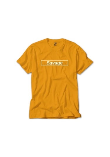 Savage Red Sarı Tişört-Sarı
