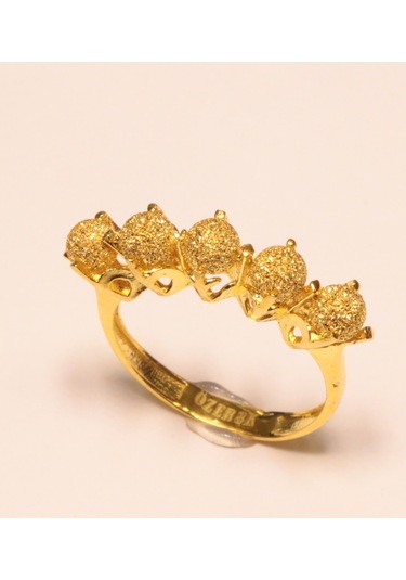 Altın Taşsız Beş Top Yüzük Guler1002772-17