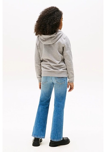 Unisex Çocuk Th Essential Hoodie Kapüşonlu Sweatshirt - Gri Light Grey Heather