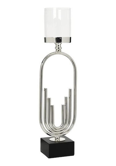 Vitale Elips Şamdan Silver 14,5 10,5 53 Cm Çok Renkli