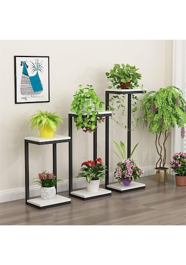 3'lü Çiçeklik Sehpası