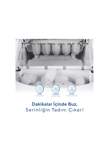 Kumtel  HIM 02 Taşınabilir Otomatik Buz Makinesi