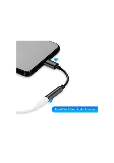 Typec - 3.5mm Kulaklık Adaptörü Usb 3.1 Typec Erkek - 3.5 Aux Ses Dişi Jak Ses Adaptörü