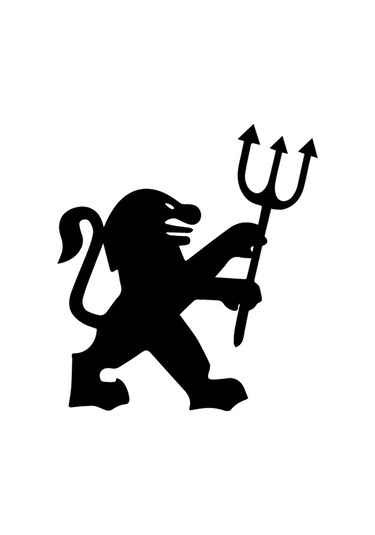 Peugeot Devil Araba Stickerı Vinil Sticker