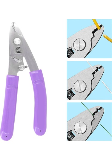 Maiyame Optik Fiber Soğutucu Vcfs-30, 3 Lü Delikli, Otomatik Yeniden Ayarlı, Gümüşlü Kollü, 420 Paslanmaz Çelik, Kablolar İçin Kesme Ve Soğutma Aracı