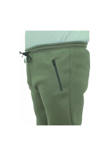 Starbattal Büyük Beden Fermuarlı Eşofman Altı 3Ip 11517 Hakı-Haki