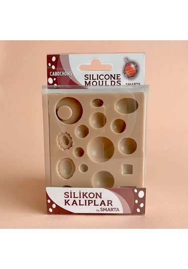 Smartad Silikon Kalıp Cabochons 13 x 10 x 1.5 CM