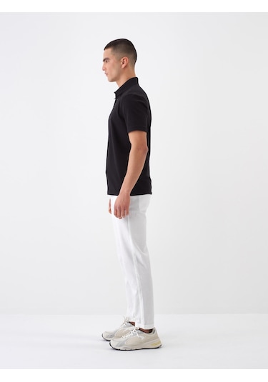 Xint Siyah Pamuk Dokulu Slim Fit Tişört 502207
