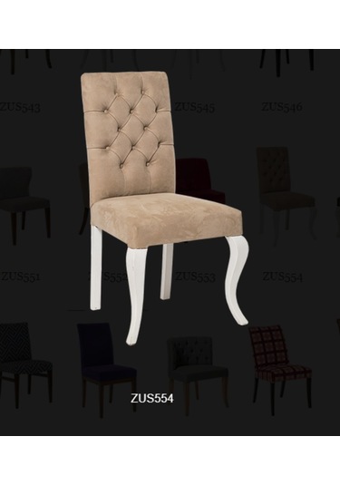 Bengimobilya Zus554 Sandalye Giydirme Kapitone Model Ahşap Kayın Torna Ayak K
