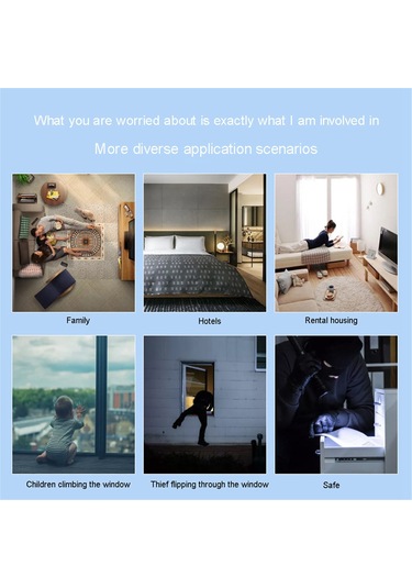 Anjiexun Güvenlik Sensör Dedektörü 130db Akıllı Tuya Kapı Pencere Titreşim Alarmı