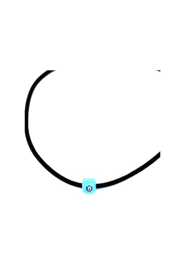 X-Ladyaccessories Cam Göz Kadife Kolye Çok Renkli