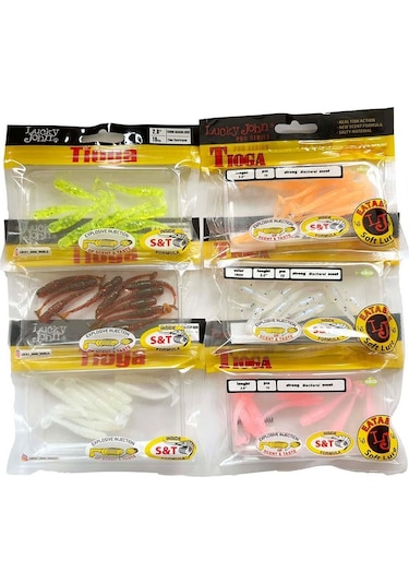 Lucky John Tioga 2'' 5.08 CM Silikon Yem 10 Adet