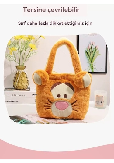 Didadodo Kadın Büyük Kapasiteli Çift Taraflı El Çantası-kahverengi, Kadın Küçük Kapasiteli Çift Taraflı El Çantası-kahverengi Kahverengi