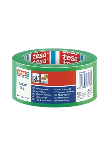 60760 Tesa Yer İşaretleme Ve İkaz Bandı 33mt 50mm Yeşil