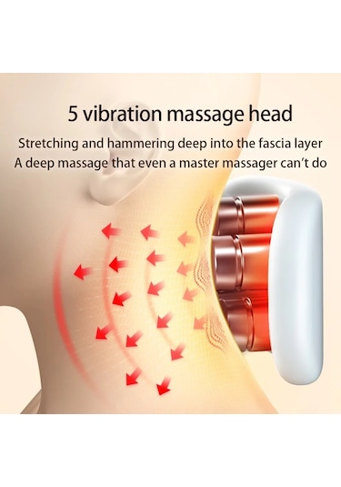 Akıllı Boyun Masaj Aleti Taşınabilir Omuz Boyun Masaj Servikal Krem