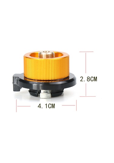 Neevoyu Kamp Ve Yürüyüş İçin Alüminyum Abs Konstrüksiyonlu 7/16"-28ns Standart Valf Bağlayıcı Silindir Adaptörü Altın
