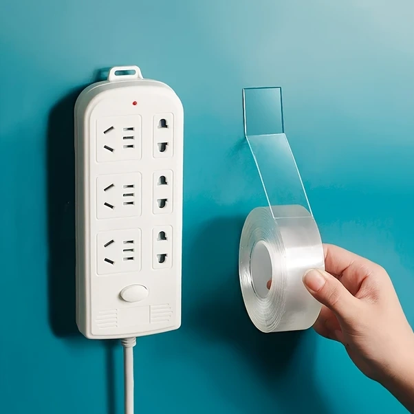 Dashanshop 1 Adet Çift Taraflı Nano Bant Ekstra Güçlü Yıkanabilir Beton Duvar Yapıştırıcı 1.1x0.78 İnç