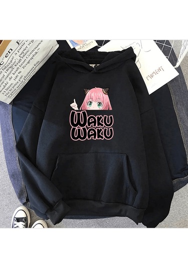 Anya Waku Waku Kapşonlu Sweatshirt 001