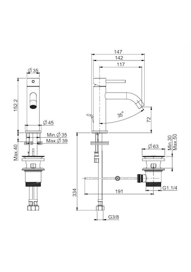 Fima F3031xsos Mat Altın Lavabo Bataryası