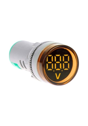 Momentum 22mm Voltmetre Sinyal Lambası 12-500VAC Sarı MB3-EV556
