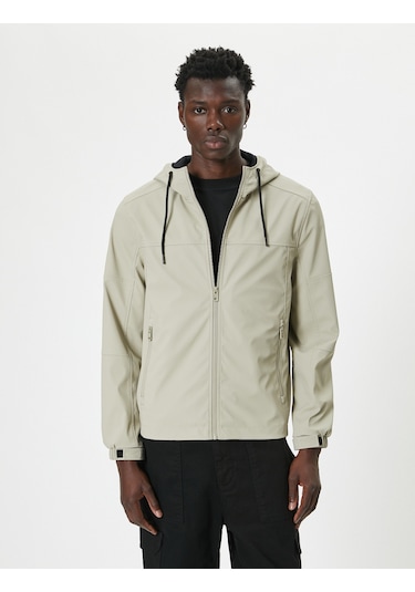 Koton Mevsimlik Ceket Slim Fit Fermuarlı Bej 5wam20065hw Ekru