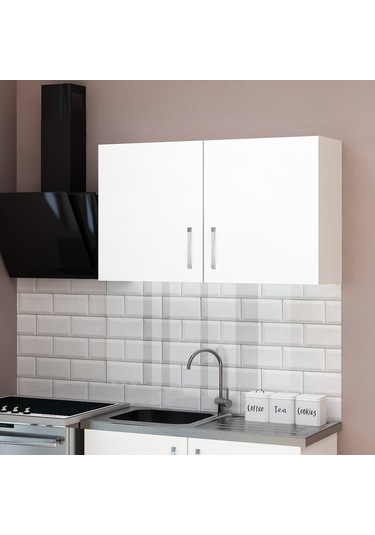 100 Cm Mini Üst Mutfak Modül - Hazır Mutfak Dolabı