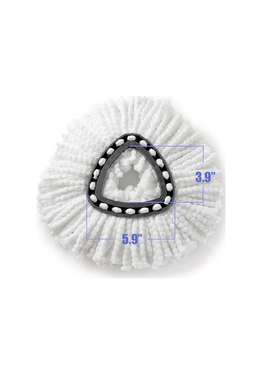 Ximistore9 O-cedar/vileda Üçgen Mikrofiber Yer Bezi Yedek Başlığı - Yıkanabilir