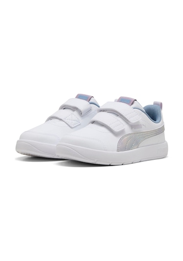 Puma Courtflexv3 Space Belle V Ps-white-lilac Crush Çocuk Ayakkabı-beyaz-2045 Beyaz