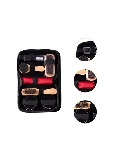 Homyl Unısex Yetişkinler Için Ayakkabı Bakımı Ve Lehçe Kiti Siyah