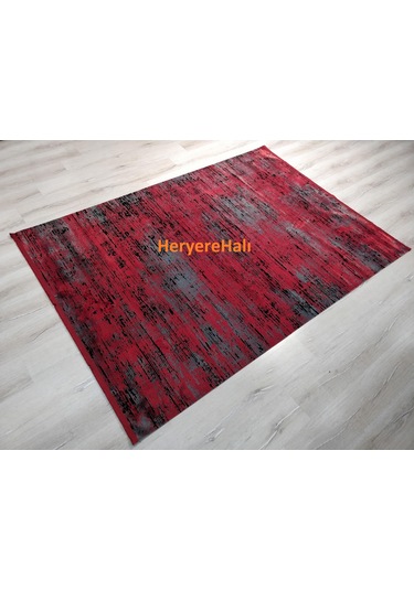 Eko Halı Sateen St 20 Kırmızı Hav Vermez Yıkanabilir Kaymaz Halı