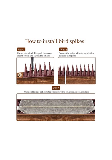 Jialan Kuş Sivri Plastik Güvercin Kovucu 10 Adet