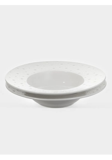 Magistro Derin Tabak Seti 2 Adet Çap 24,8 Cm Fray Porselen 344082582 Beyaz