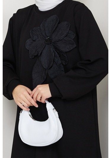 Çiçek Detay Oysho İkili Takım 1662 - Siyah Siyah