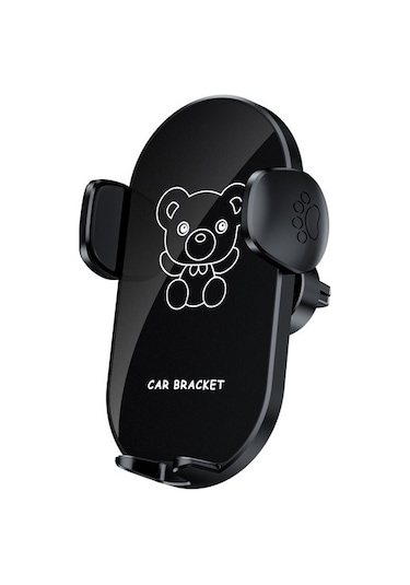 Muduan Hava Çıkış Kancası Tipi Cep Telefonu Tutucusu Araba Araç Navigasyonu Cep Telefonu Tutucusu Kırmızı - Siyah Var Direksiyon Mxıst6