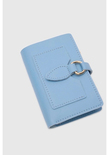 Shule Bags Kiki Çıtçıt Kapamalı Kadın Cüzdan Bebe Mavi