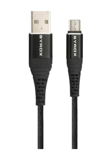 Syrox Micro Usb Data Şarj Kablosu 1M 2A C89 (Android Uyumlu)Siyah (464741349)