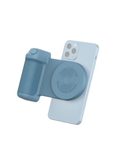 Springsun Kablosuz Şarjlı Manyetik Telefon Tutucu, El Tipi Stabilizatör Selfie Sehpası Bluetooth Kamera Aparatı İphone/android Mavi