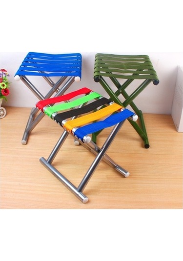 Novahub Metal Katlanır Sandalye, Balıkçılık Tabure, Kamp Dışı, Büyük 31.5cm Beyaz Tüp, Pratik Küçük Sandalye Çok Renkli