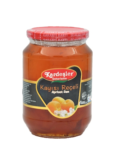 Kardeşler Şekerleme Kayısı Reçeli Cam Kavanoz 1 KG