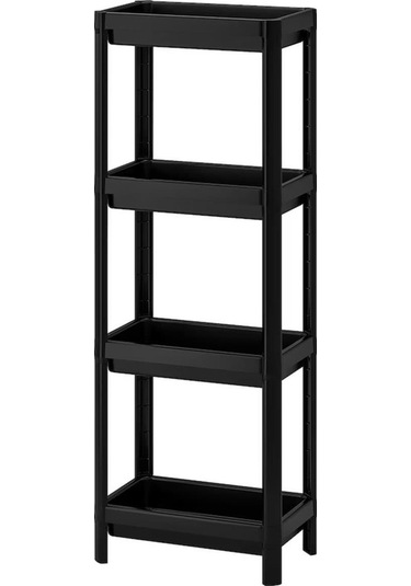 Ikea Vesken Banyo Ve Mutfak Raf Ünitesi Siyah Banyo Rafı 3 Bölmeli 100cm Diğer