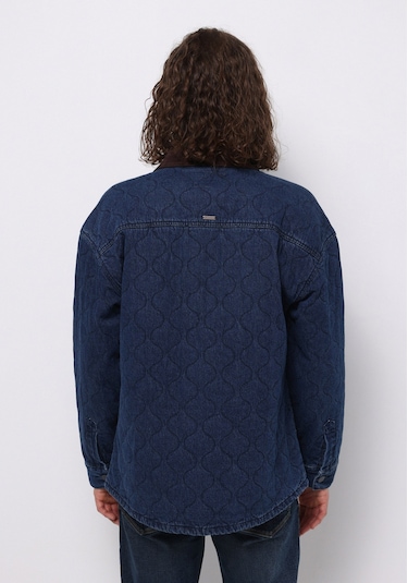 Colins Oversize Fit Fermuarlı Astarsız Erkek Koyu Mavi Ceket Cl1076143 Q1.v1 Dn44496 Denim Colins Oversize Fit Fermuarlı Astarsız Erkek Koyu Mavi Ceket Cl1076143 Q1.v1 Dn44496 Denim