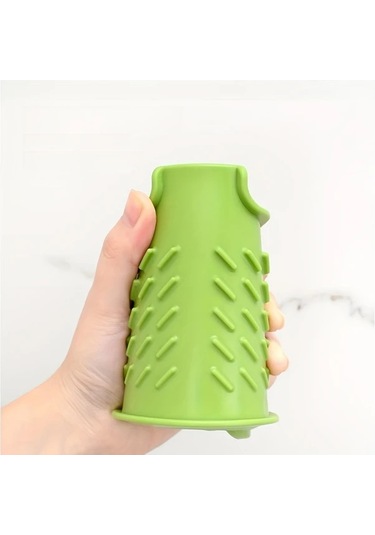 Elmpaly Gri Katlanır Silikon Tezgah Koruyucu, Damlama Tepsili Ve Sünger Saklama