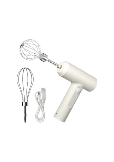 Ulzyvf Yumurta Yumurta Şarj Pişirme Pişirme Mutfak Mikser Krem Kek Hız Hamur Gıda Elektrikli El Edilebilir Çırpma Çırpıcı Çırpıcı Beyaz Beyaz Araçları 3 Dc Beyaz
